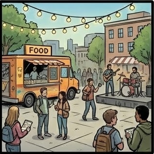 Energetic Campus Atmosphere